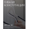 Вешалка-плечики антискользящая для одежды гибкая (1шт, пластик, черный)