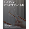 Вешалка-плечики антискользящая для одежды гибкая (1шт, пластик, оранжевая)