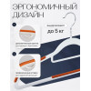 Вешалка-плечики антискользящая для одежды гибкая (1шт, пластик, оранжевая)