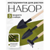 Набор мини-инструментов для комнатных растений BOTANICA (3 предмета, дерево/металл)