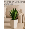 Кашпо BOTANICA Cactus высокое (10x15см, белый матовый)