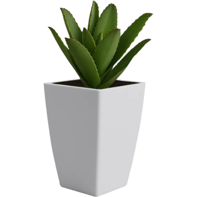 Кашпо Botanica Cactus высокое (11.5x18см, белый матовый)