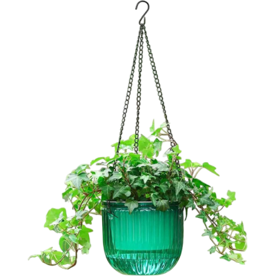 Кашпо BOTANICA автополив Liana подвесное (16.5x15см, зеленый)