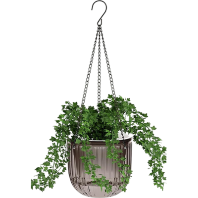Кашпо BOTANICA автополив Liana подвесное (21x20см, коричневый)