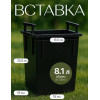 Кашпо BOTANICA автополив с индикатором Quadro высокое (22x41см, белый)