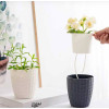Кашпо BOTANICA автополив Rattan (11.5x11см, белый)