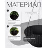 Кашпо BOTANICA Rattan подвесное с дренажной сеткой (21x13.5см, черный)