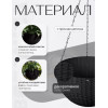 Кашпо BOTANICA Rattan подвесное с дренажной сеткой (26x16см, черный)