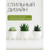 Кашпо BOTANICA Step на ножках (9.5x7см, белый)