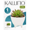 Кашпо BOTANICA Step на ножках (9.5x7см, белый)