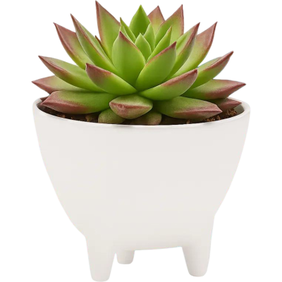 Кашпо BOTANICA Step на ножках (14.5x10.5см, белый)