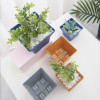 Горшок цветочный BOTANICA Block с поддоном (9.5х9.5x8см, синий)