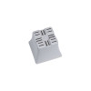 Горшок цветочный BOTANICA Block с поддоном (12x12х10см, серый)