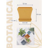 Горшок для растений Botanica Block с поддоном (12x12x10см, оранжевый)