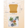 Горшок цветочный BOTANICA Block с поддоном (15x15x12.5см, оранжевый)
