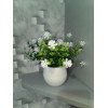 Горшок цветочный BOTANICA Bowl двойной (10x8см, белый)