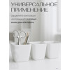 Кашпо Botanica Cactus (7.5х6.5см, белый глянцевый)