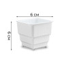 Горшок для кактусов и суккулентов Botanica Air (6x6см/0.15л, белый)