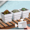 Горшок для кактусов и суккулентов Botanica Air с поддоном (10x9.6см/0.7л, белый)