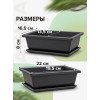 Горшок для бонсай и суккулентов Botanica с поддоном (22.5x16.5x8см/1.7л, коричневый)