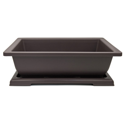 Горшок цветочный BOTANICA Бонсай с поддоном (28.5x21.5x8.5см/3.4л, коричневый) Горшок цветочный BOTANICA Бонсай с поддоном (28.5x21.5x8.5см/3.4л, коричневый)