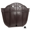 Горшок цветочный BOTANICA Rattan настенный (21x12x13.5см, коричневый)