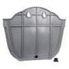 Горшок цветочный BOTANICA Rattan настенный (25x15x16.5см, серый)
