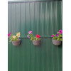 Горшок цветочный BOTANICA Rattan настенный (21x12x13.5см, коричневый)