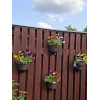 Горшок цветочный BOTANICA Rattan настенный (25x15x16.5см, серый)