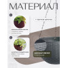 Кашпо BOTANICA Rattan подвесное с дренажной вставкой (16.5x10.5см, серый)