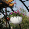 Кашпо BOTANICA Rattan подвесное с дренажной сеткой (21x13.5см, белый)