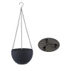 Кашпо BOTANICA Rattan подвесное с дренажной сеткой (26x16см, черный) Кашпо BOTANICA Rattan подвесное с дренажной сеткой (26x16см, черный)