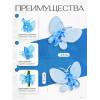 Зажим для орхидей Botanica Бабочка (голубой/2шт)
