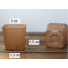 Горшок цветочный BOTANICA Compact квадратный (5х6.5cм, коричневый)