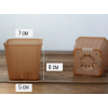 Горшок цветочный BOTANICA Compact квадратный (7х8см, коричневый)