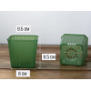 Горшок цветочный BOTANICA Compact квадратный (9.5х9.5см, зеленый)